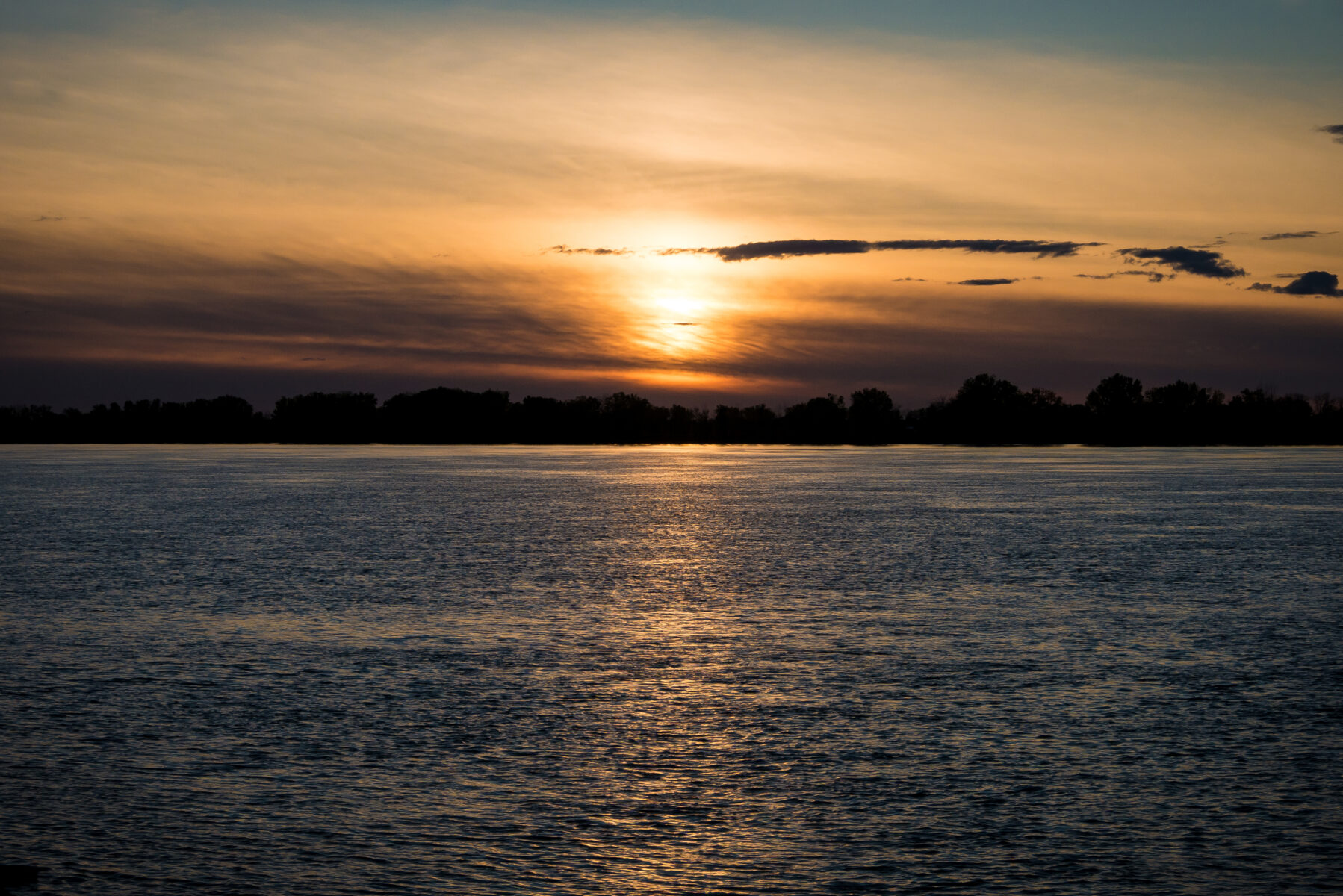 Coucher de soleil à Verchères